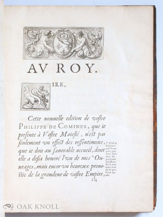 LES MÉMOIRES DE MESSIRE PHILIPPE DE COMINES, SEIGNEUR D'ARGENTON, CONTENANS L'HISTOIRE DES ROYS LOUYS XI & CHARLES VIII DEPUIS L'AN 1464 JUSQUES EN 1498.