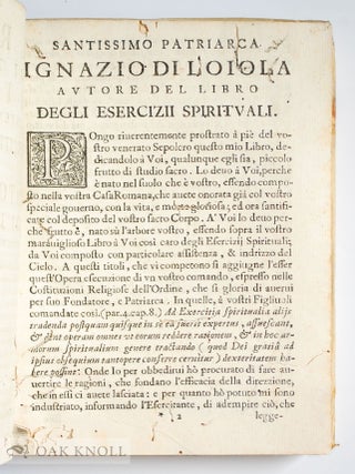 ARTE DI GODER L'OTTIMO CONTENUTA NEGLI ESERCIZII SPIRITUALI DI SANTO IGNAZIO.