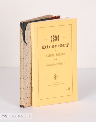 Order Nr. 139068 DIRECTORY OF LATROBE BOROUGH AND SURROUNDING PRECINCTS