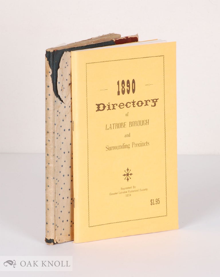 Order Nr. 139068 DIRECTORY OF LATROBE BOROUGH AND SURROUNDING PRECINCTS.