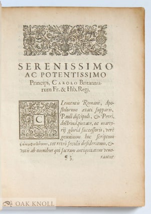 CLEMENTIS AD CORINTHIOS EPISTOLA PRIOR (title in Greek).
