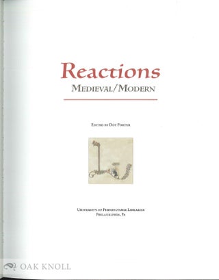 REACTIONS: MEDIEVAL/MODERN