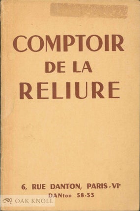 Order Nr. 139167 COMPTOIR DE LA RELIURE