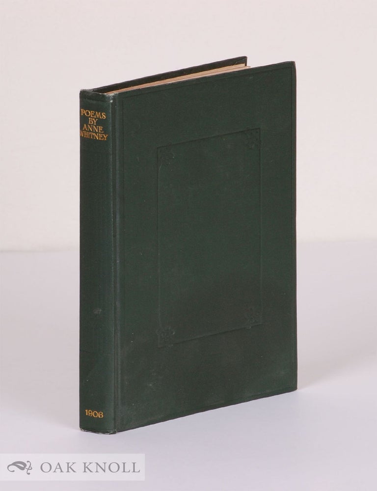 Order Nr. 139323 POEMS. Anne Whitney.