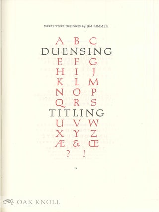 JIM RIMMER&rsquo;S PIE TREE PRESS & TYPE FOUNDRY