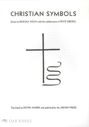 Order Nr. 139450 Prospectus for CHRISTIAN SYMBOLS. Rudolf Koch