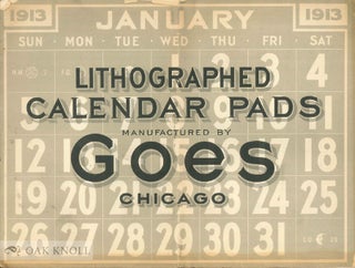 Order Nr. 139637 LITHOGRAPHED CALENDAR PADS MANUFACTURED BY GOES
