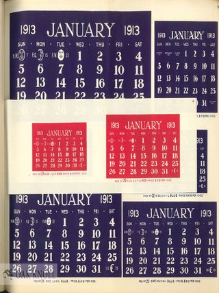 LITHOGRAPHED CALENDAR PADS MANUFACTURED BY GOES.
