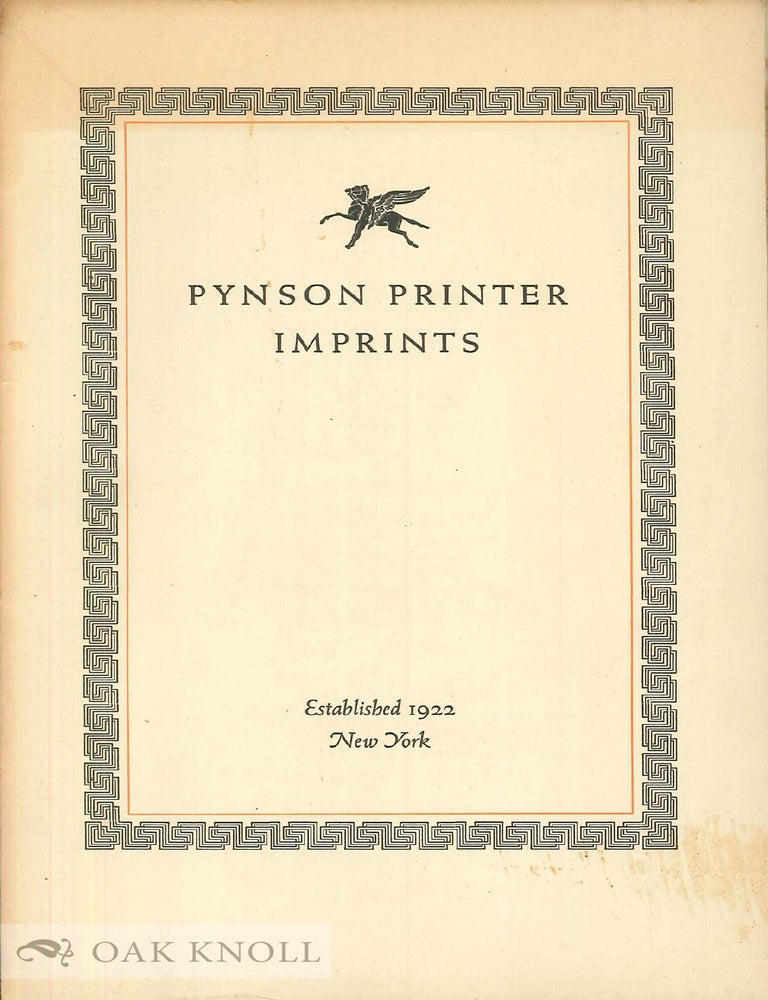 PYNSON PRINTER IMPRINTS