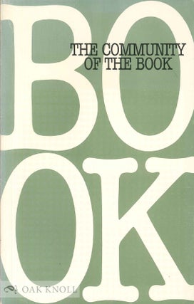 Order Nr. 139683 THE COMMUNITY OF THE BOOK. Carren O. Kaston