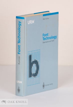 Order Nr. 139706 FONT TECHNOLOGY: METHODS AND TOOLS. Dr. Peter Karow