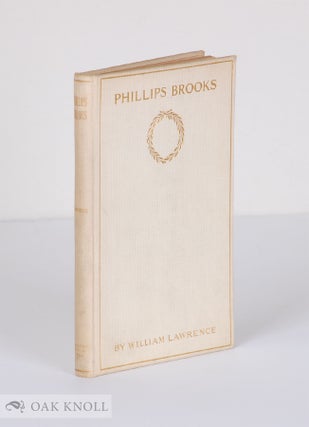 Order Nr. 139791 PHILLIPS BROOKS; A STUDY. William Lawrence