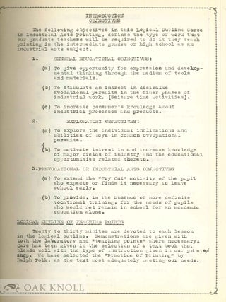 LOGICAL OUTLINE IN PRINTING.