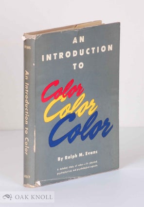 Order Nr. 140107 INTRODUCTION TO COLOR. Ralph M. Evans