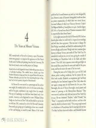 BRUCE ROGERS: AMERICAN TYPOGRAPHER.