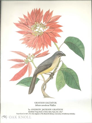 Order Nr. 140183 Prospectus for BIRDS OF THE PACIFIC SLOPE. Andrew Jackson Grayson