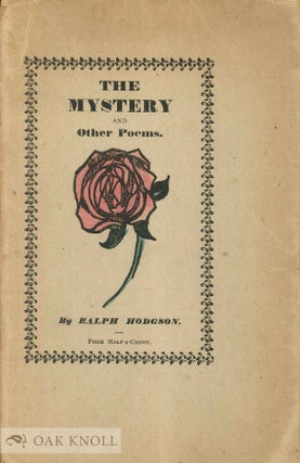 Order Nr. 140247 THE MYSTERY AND OTHER POEMS. Ralph Hodgson