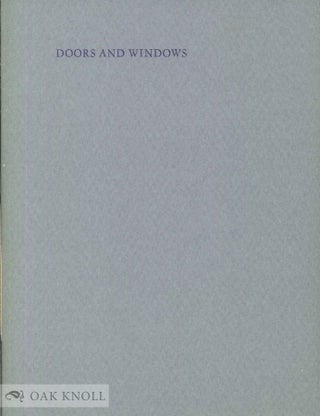 Order Nr. 140257 DOORS AND WINDOWS. Margaret Luise von Koschembahr