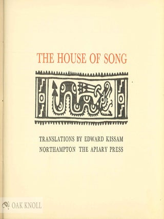 THE HOUSE OF SONG.