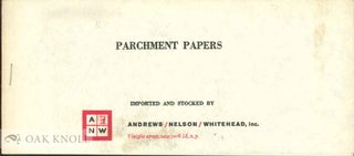 Order Nr. 140285 PARCHMENT PAPERS. Andrews