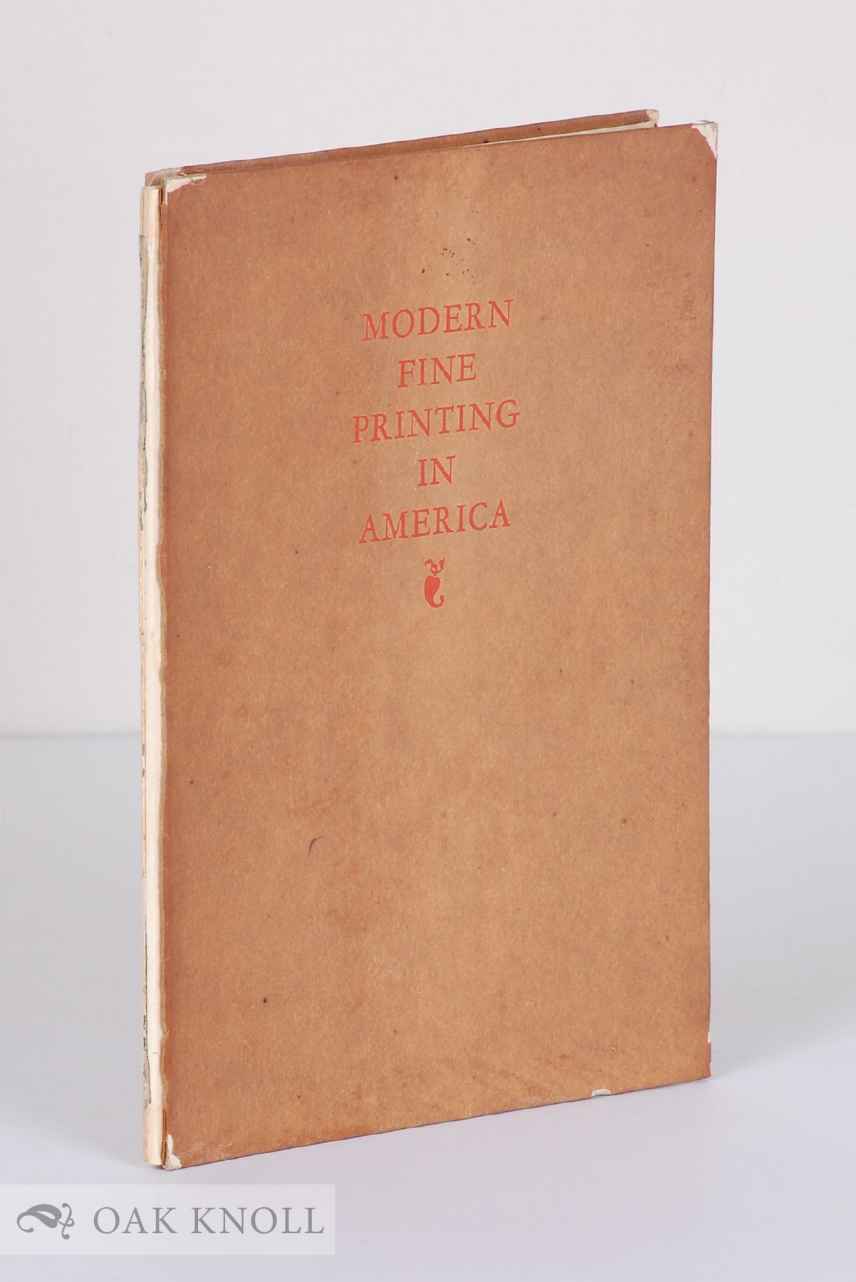 MODERN FINE PRINTING IN AMERICA AN ESSAY | A. E Gallatin