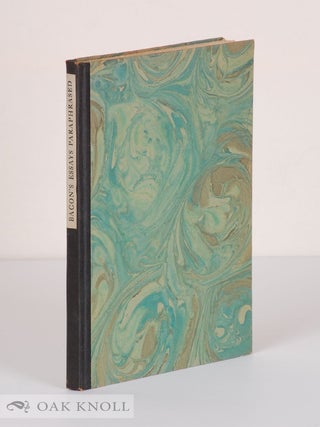 Order Nr. 140677 ESSAYS OF FRANCIS BACON, LORD VERULAM. Francis Bacon