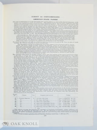 CHECKLIST OF UNITED STATES PUBLIC DOCUMENTS 1789-1909.