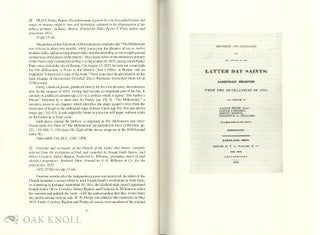 A DESCRIPTIVE BIBLIOGRAPHY OF THE MORMON CHURCH. THREE VOLUMES.