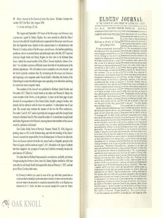 A DESCRIPTIVE BIBLIOGRAPHY OF THE MORMON CHURCH. THREE VOLUMES.