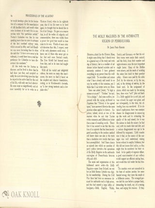 PROCEEDINGS OF THE AMERICAN ACADEMY AND THE NATIONAL INSTITUTE OF ARTS AND LETTERS.