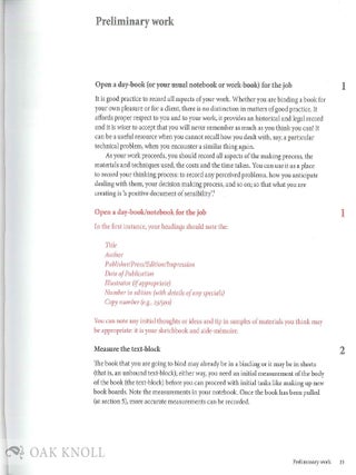 FINE BOOKBINDING: A TECHNICAL GUIDE