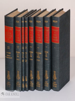 Order Nr. 141212 BIBLIOGRAPHY OF EARLY ENGLISH LITERATURE, IN EIGHT VOLUMES. William Carew Hazlitt
