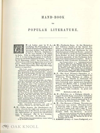 BIBLIOGRAPHY OF EARLY ENGLISH LITERATURE, IN EIGHT VOLUMES.