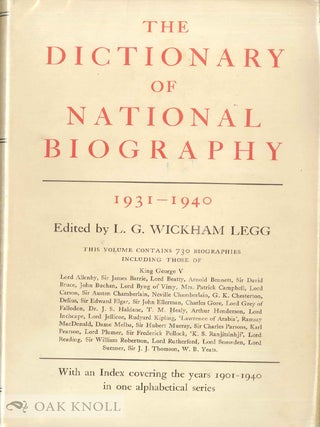 THE DICTIONARY OF NATIONAL BIOGRAPHY, FOUNDED IN 1882 BY GEORGE SMITH. TWENTY-EIGHT VOLUMES.
