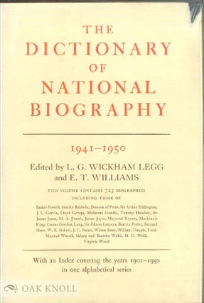 THE DICTIONARY OF NATIONAL BIOGRAPHY, FOUNDED IN 1882 BY GEORGE SMITH. TWENTY-EIGHT VOLUMES.