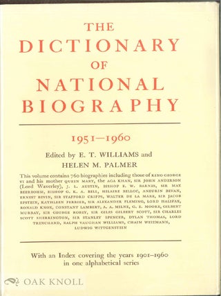 THE DICTIONARY OF NATIONAL BIOGRAPHY, FOUNDED IN 1882 BY GEORGE SMITH. TWENTY-EIGHT VOLUMES.