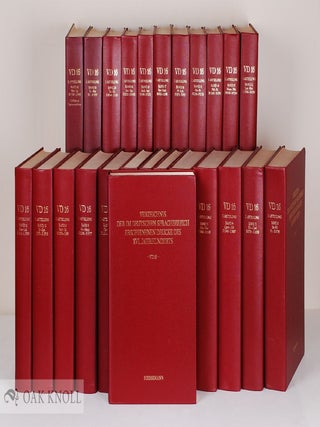 Order Nr. 141318 VERZEICHNIS DER IM DEUTSCHEN SPRACHBEREICH ERSCHIENENEN DRUCKE DES XVI....