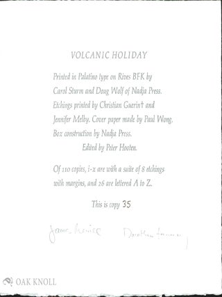 VOLCANIC HOLIDAY.