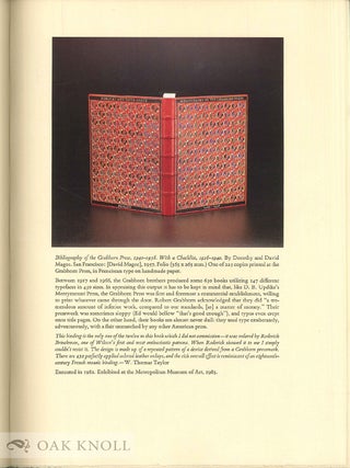 TWELVE BINDINGS. WITH REMARKS ON THE BINDINGS BY MICHAEL WILCOX & ON THE BOOKS BY ELAINE SMYTH & W. THOMAS TAYLOR.