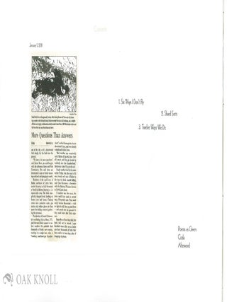 THREE POEMS DISRUPTING A LANGUAGE.