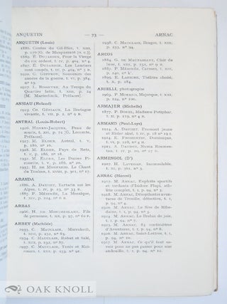 BIBLIOGRAPHIE DES AUTEURS MODERNES DE LANGUE FRANÇAISE (1801-1927) - (1801-1975).