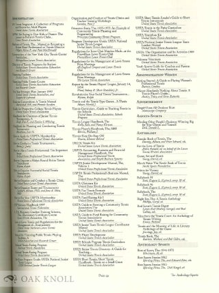 TENNIS BIBLIOGRAPHY 1874-2000.