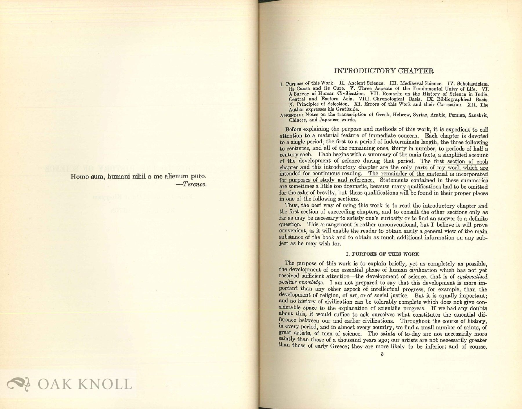 INTRODUCTION TO THE HISTORY OF SCIENCE | George Sarton