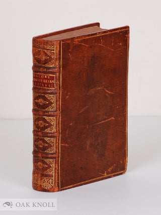 Order Nr. 141492 THE TWOO BOOKES OF FRANCIS BACON: OF THE PROFICIENCE AND ADVANCEMENT OF...