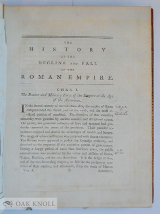 THE HISTORY OF THE DECLINE AND FALL OF THE ROMAN EMPIRE.