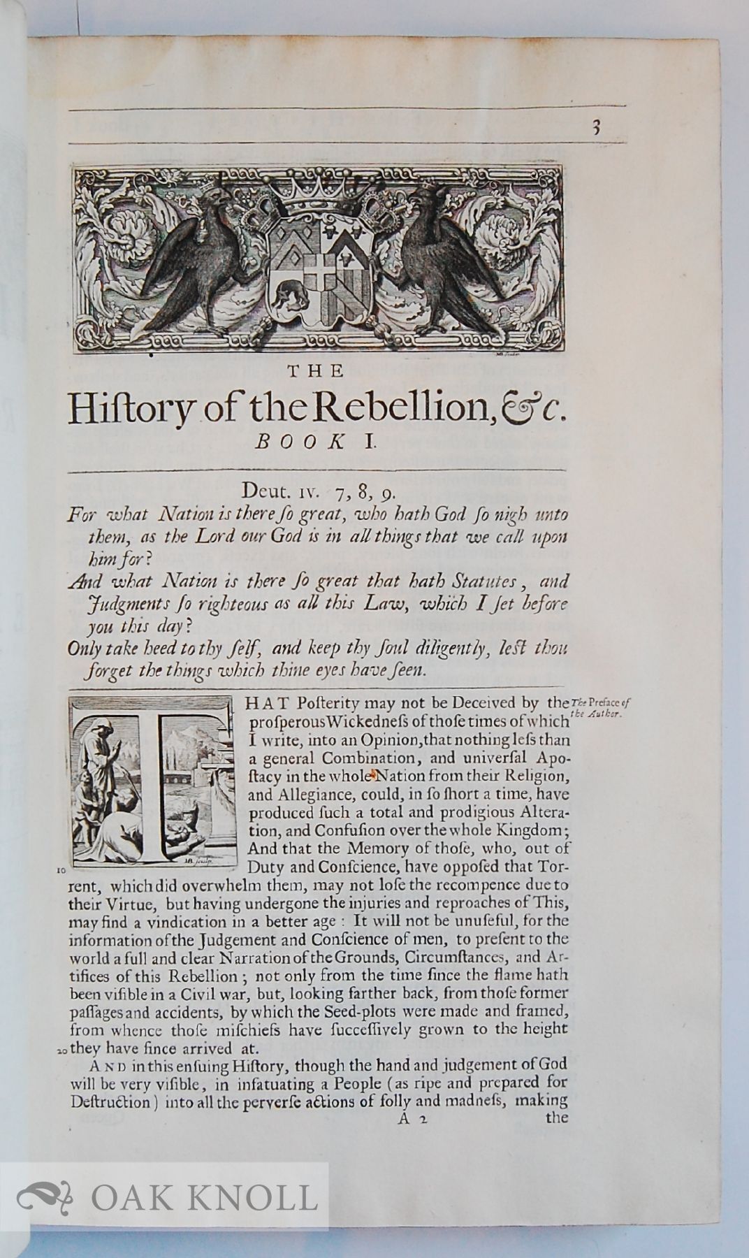 Edward First THE HISTORY OF THE REBELLION AND CIVIL WARS IN ENGLAND with THE LIFE OF ...
