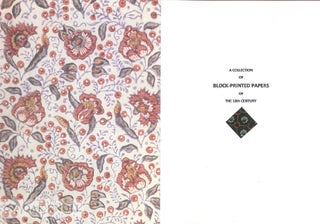A COLLECTION OF BLOCK-PRINTED PAPERS FROM THE 18TH CENTURY.