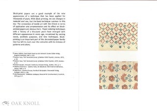 A COLLECTION OF BLOCK-PRINTED PAPERS FROM THE 18TH CENTURY.