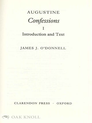 AUGUSTINE CONFESSIONS.