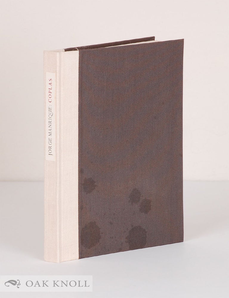 Order Nr. 141572 COPLAS: POR LA MUERTA DE SU PADRE. Jorge Manrique.